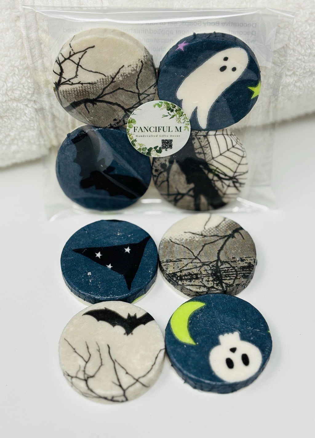 Decorative Mini Soaps, Set of 4, Halloween Ghouls