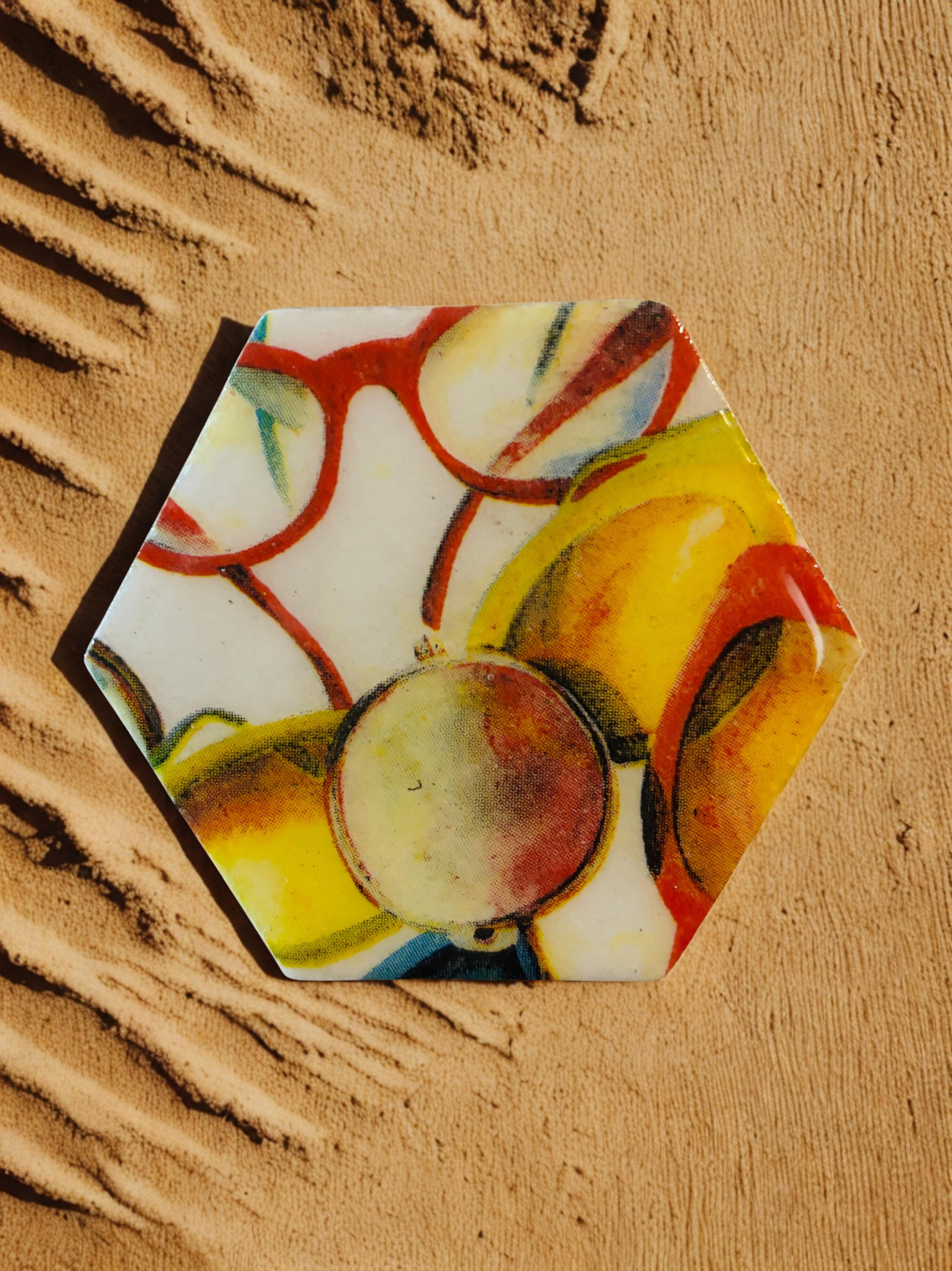 Decoupaged Mini Canvas Magnets, Happy Summer