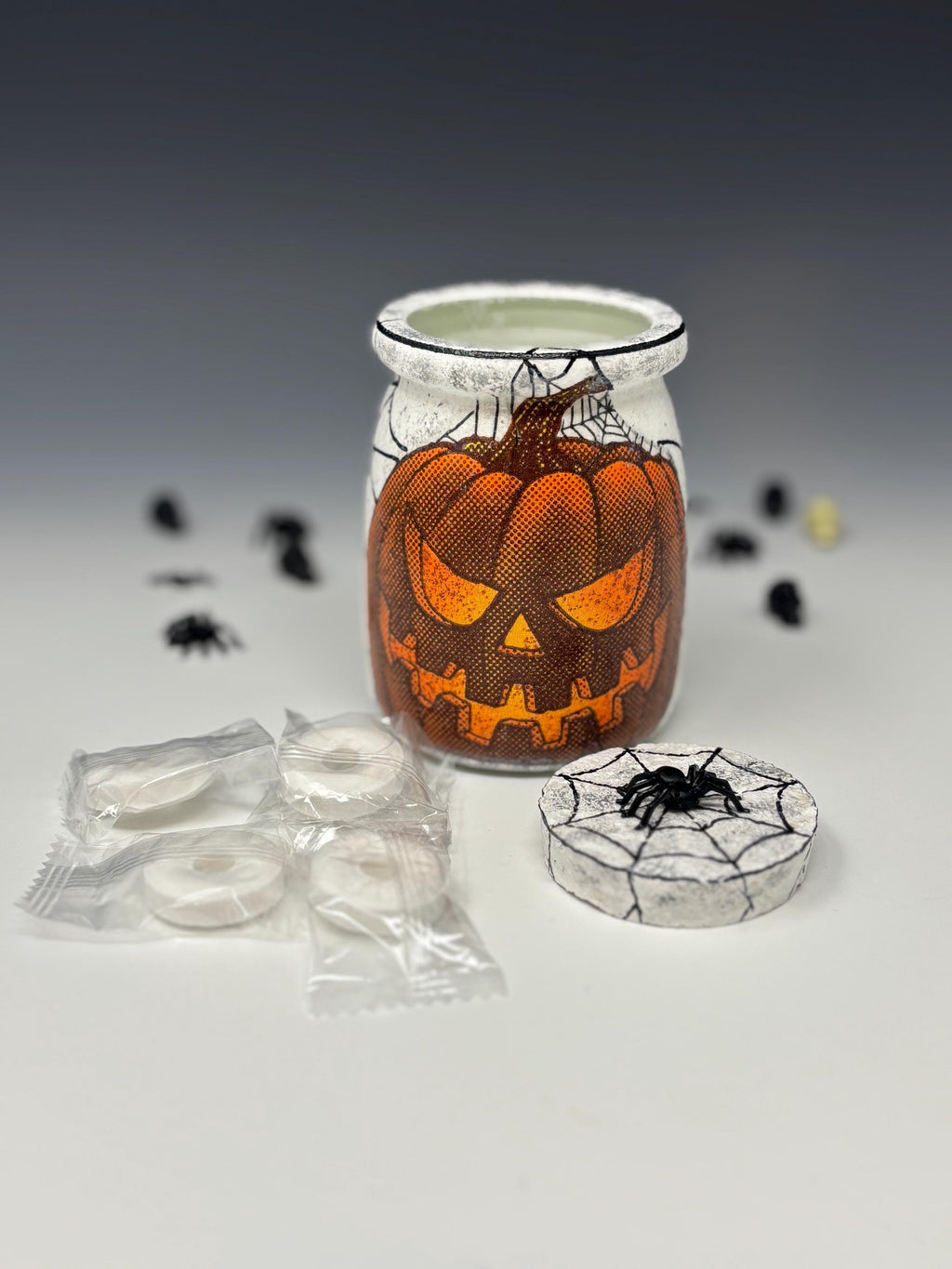 Small Glass Candy Jar, Halloween