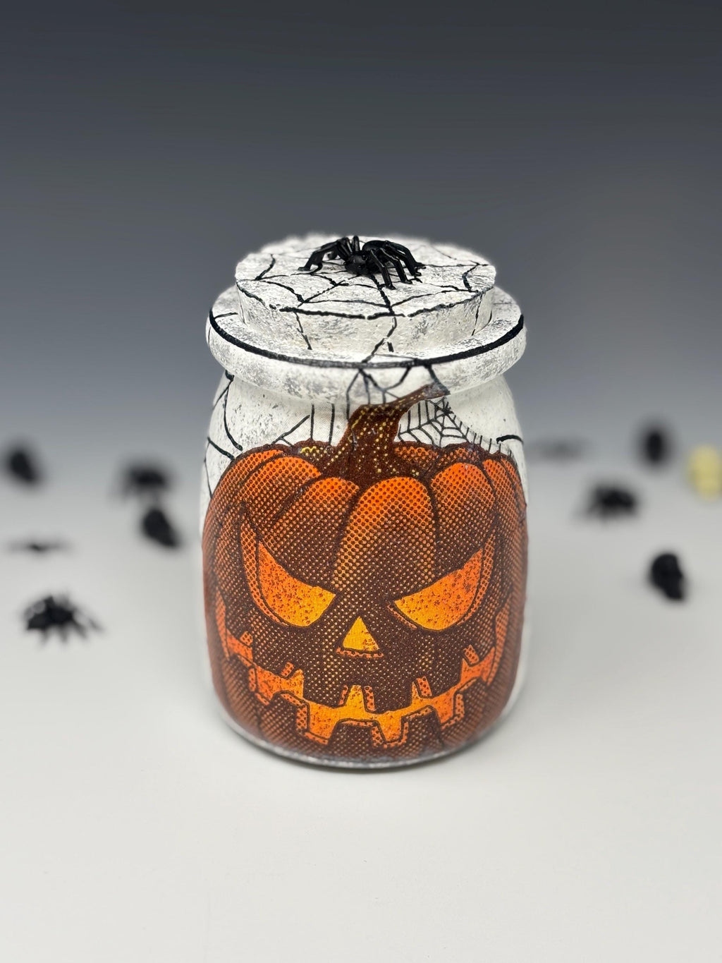 Small Glass Candy Jar, Halloween