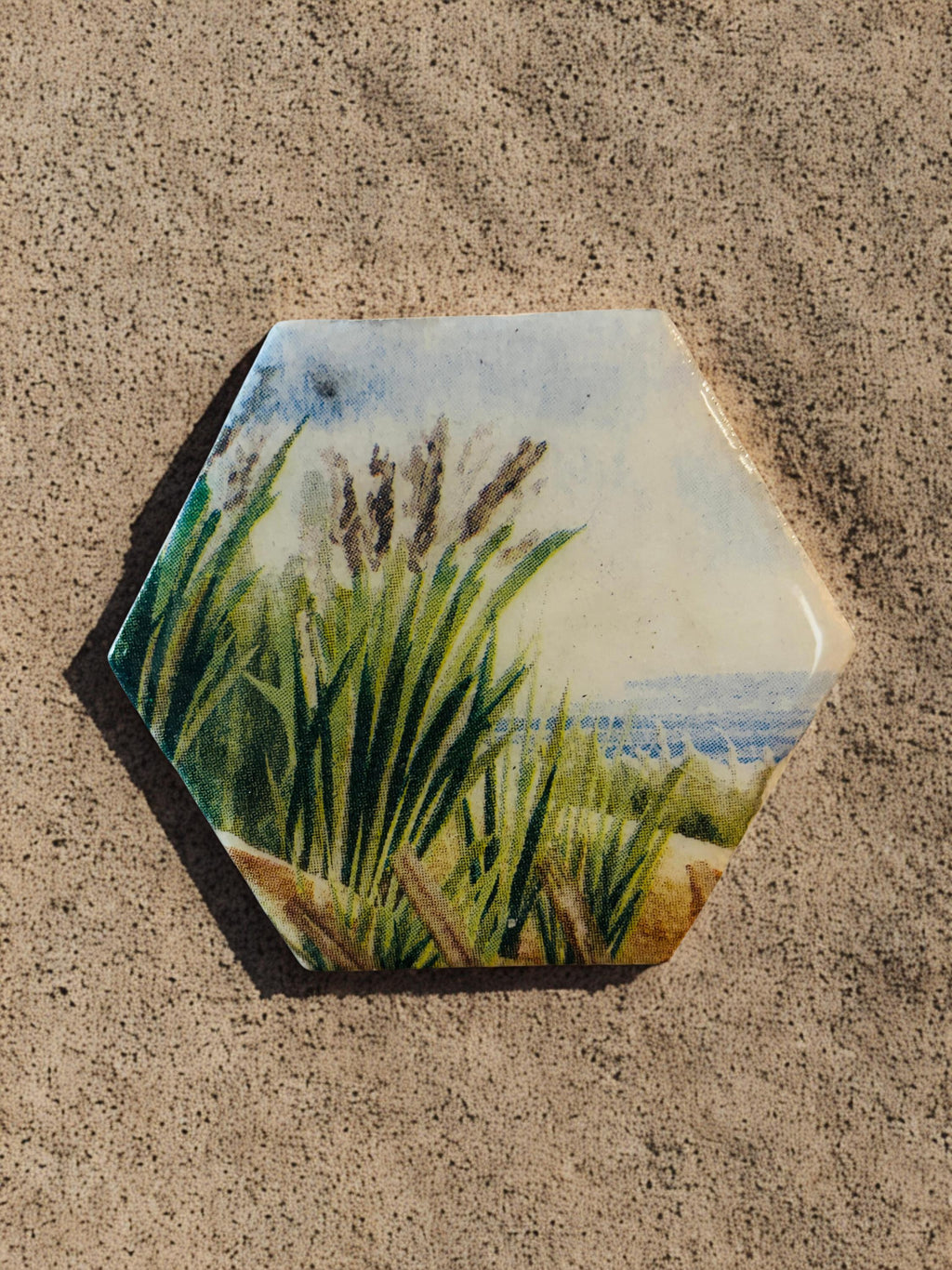 Decoupaged Mini Canvas Magnets, Happy Summer