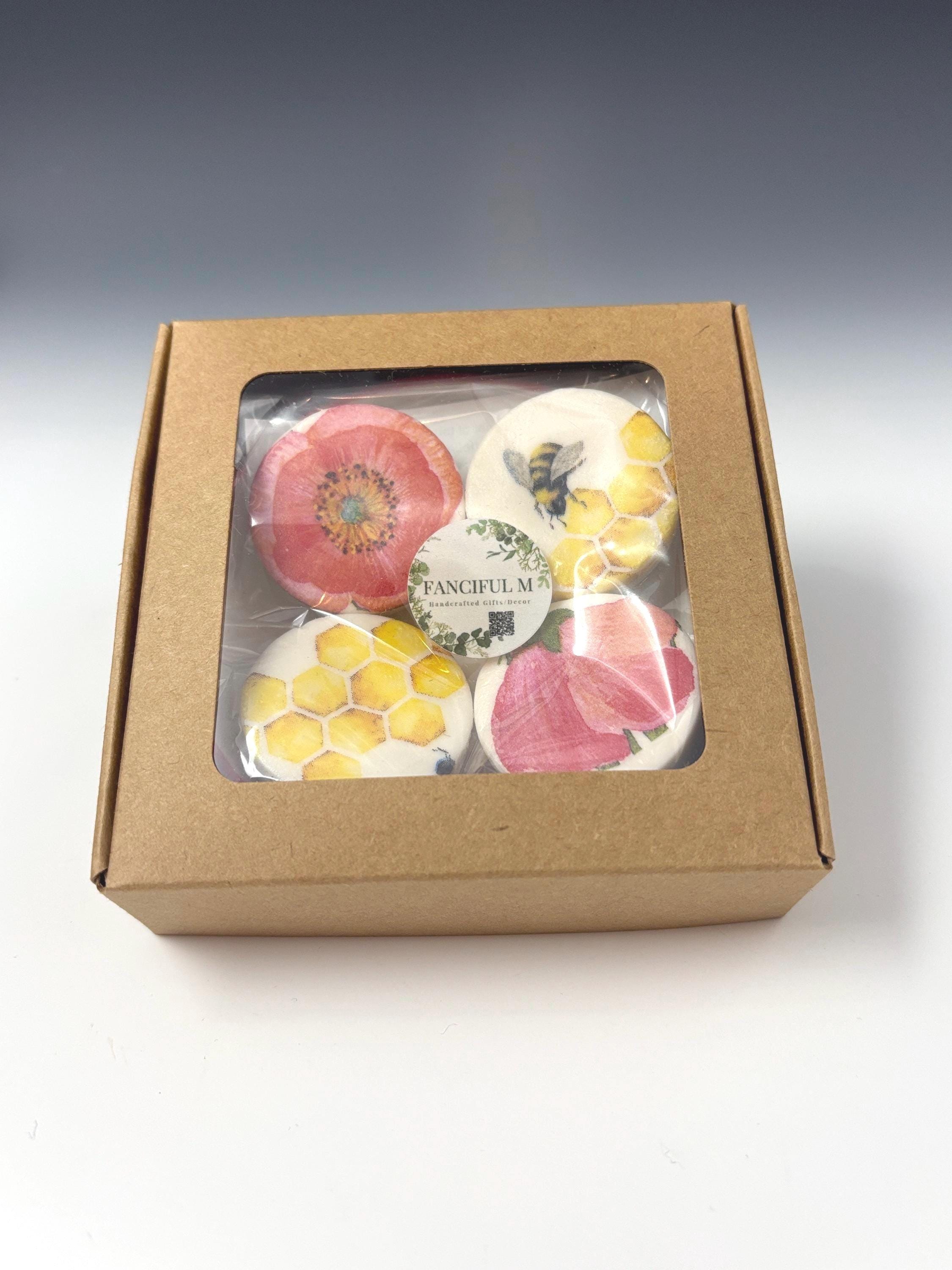 Decorative Mini Soaps, Set of 4, Blossoms