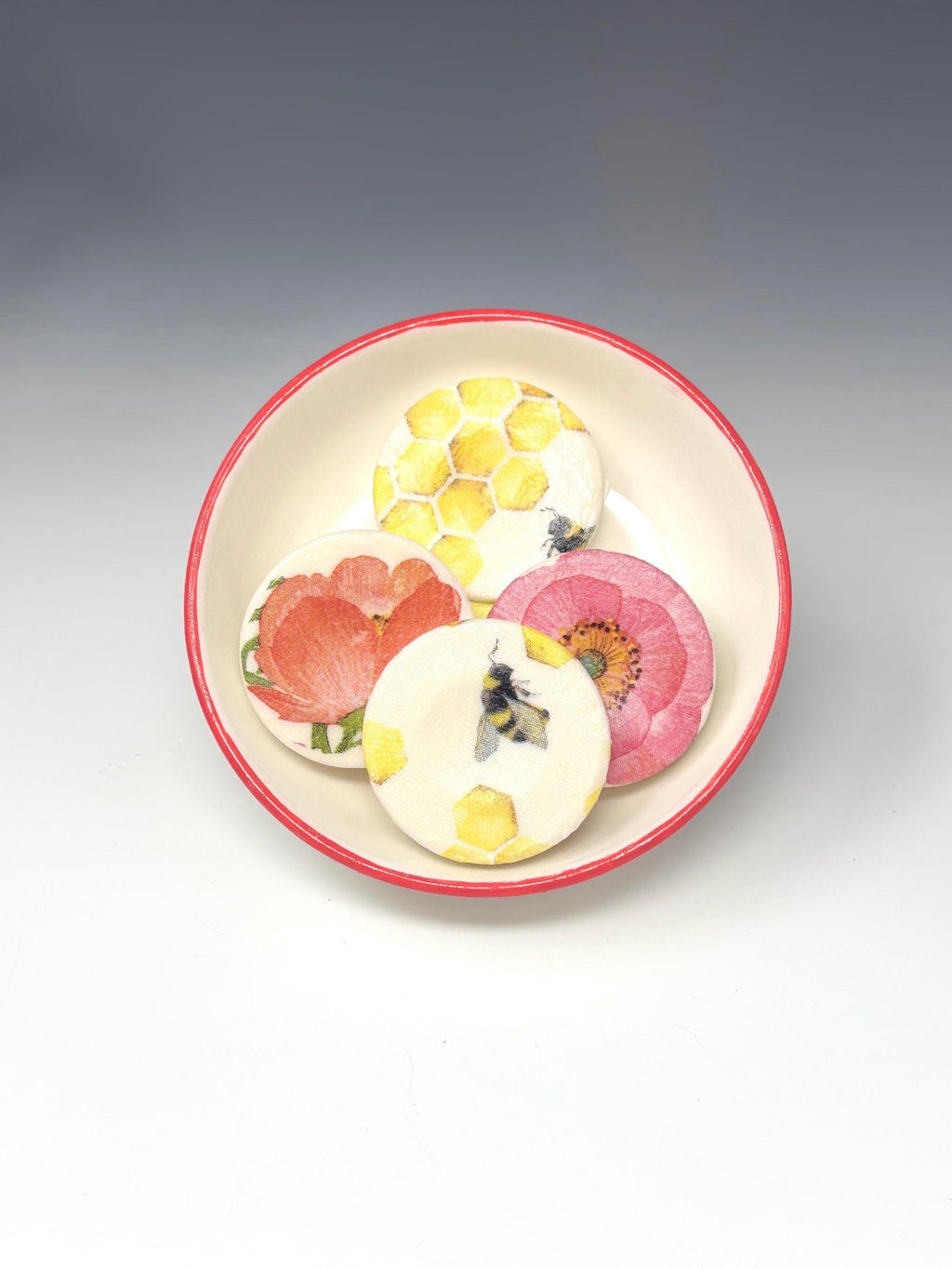 Decorative Mini Soaps, Set of 4, Blossoms