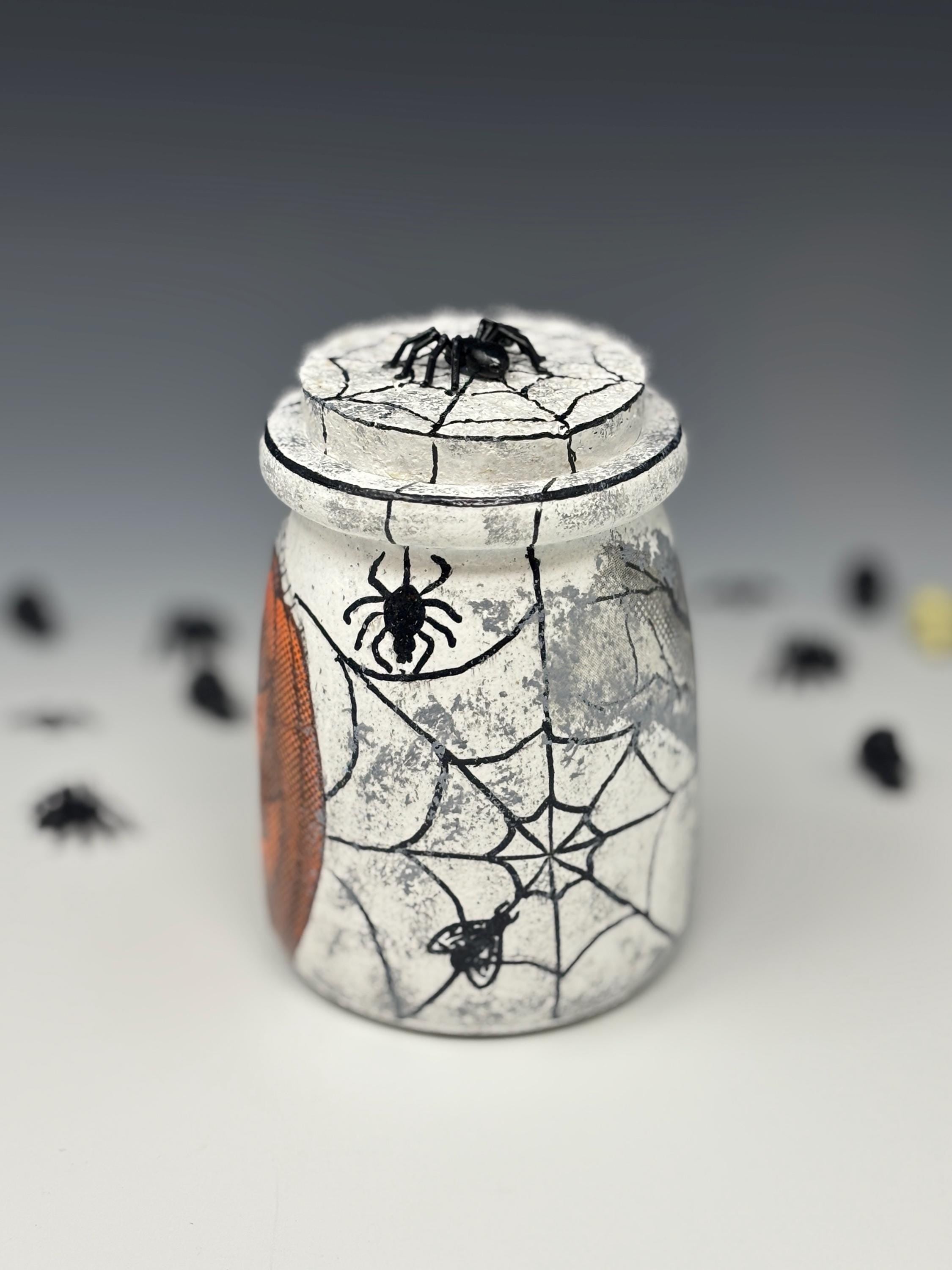 Small Glass Candy Jar, Halloween