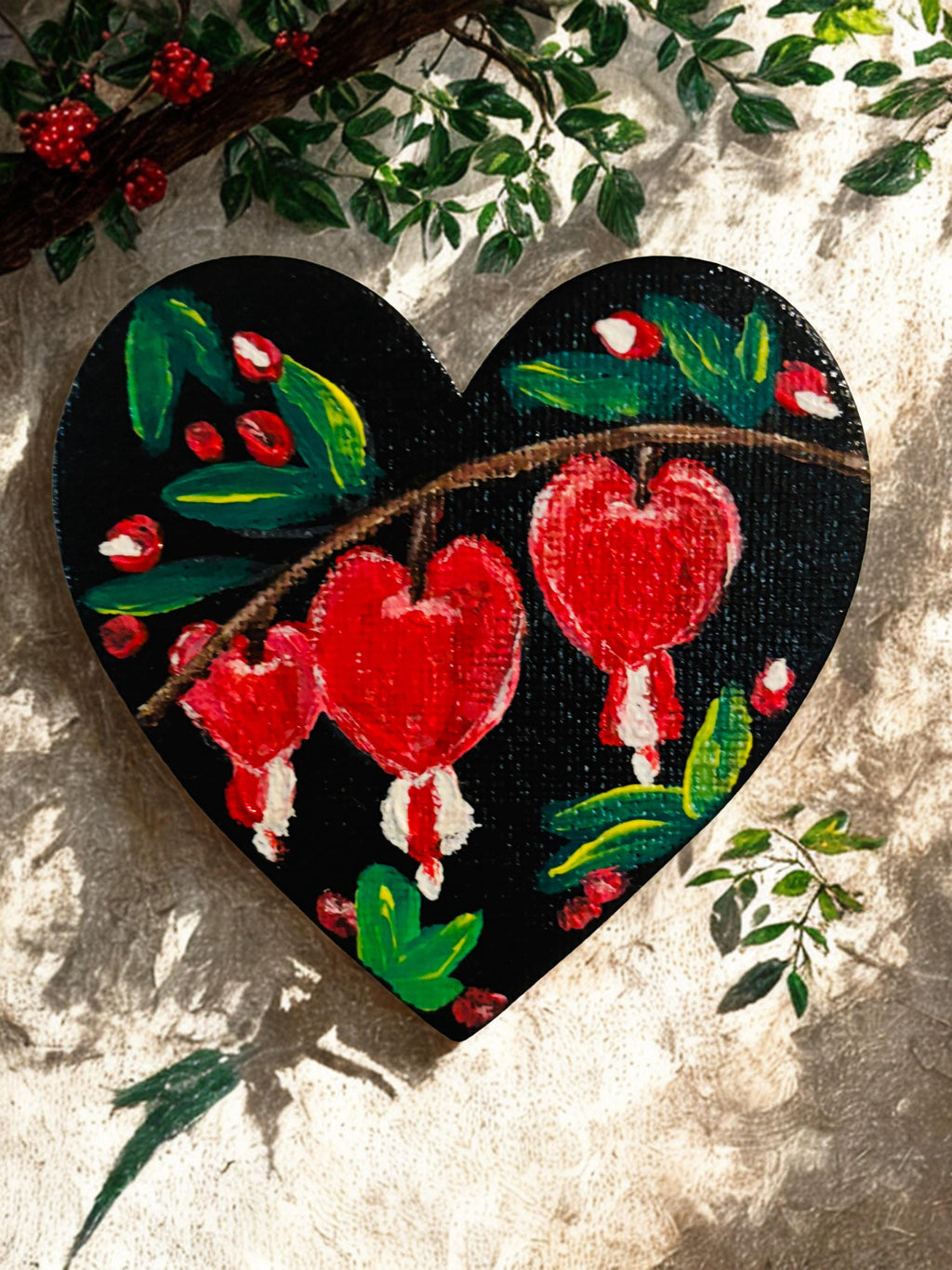 Hand Painted Mini Canvas Magnets, Summer Blossoms