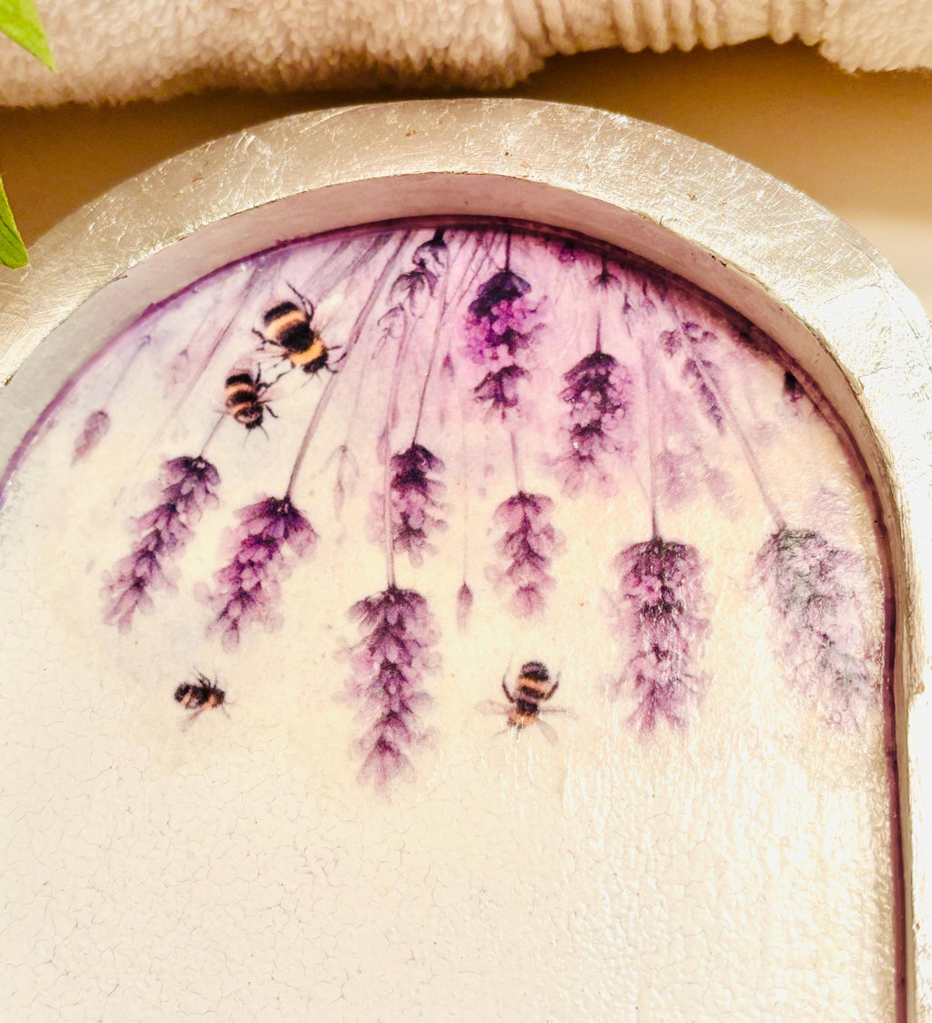 Vanity Tray, Lavender Design