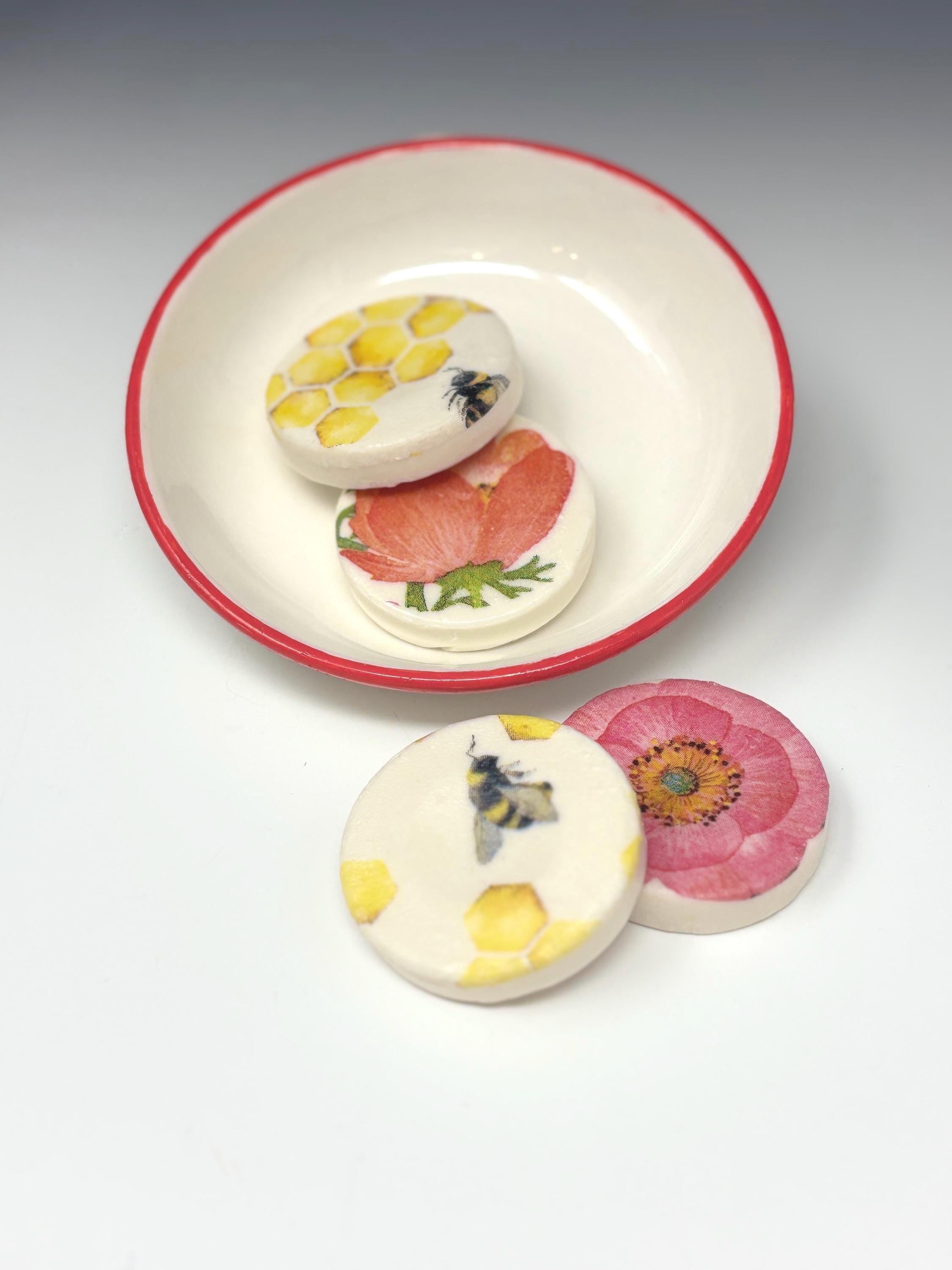 Decorative Mini Soaps, Set of 4, Blossoms