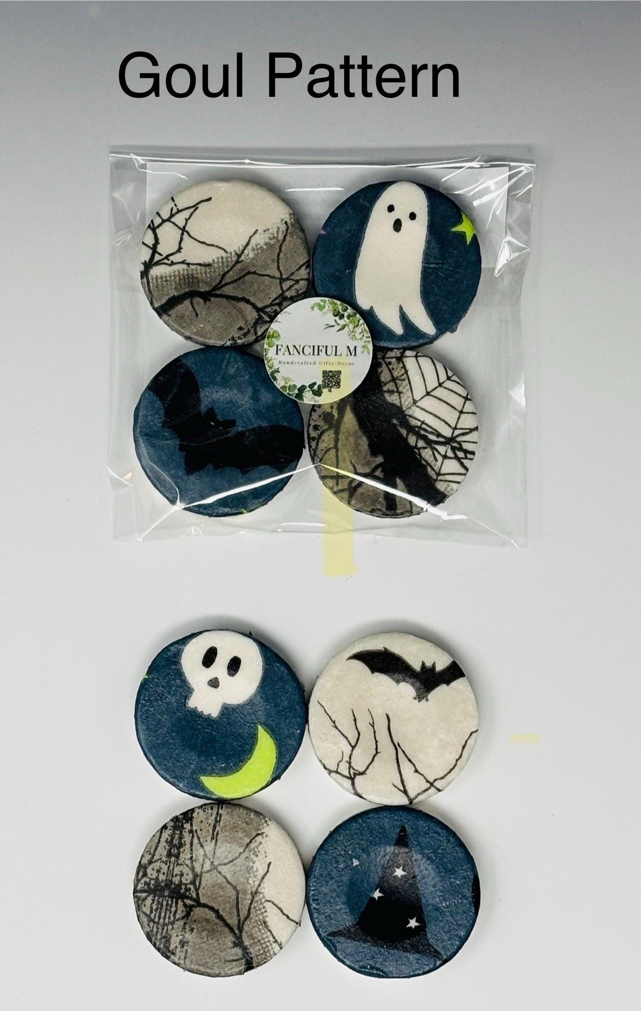 Decorative Mini Soaps, Set of 4, Halloween Ghouls