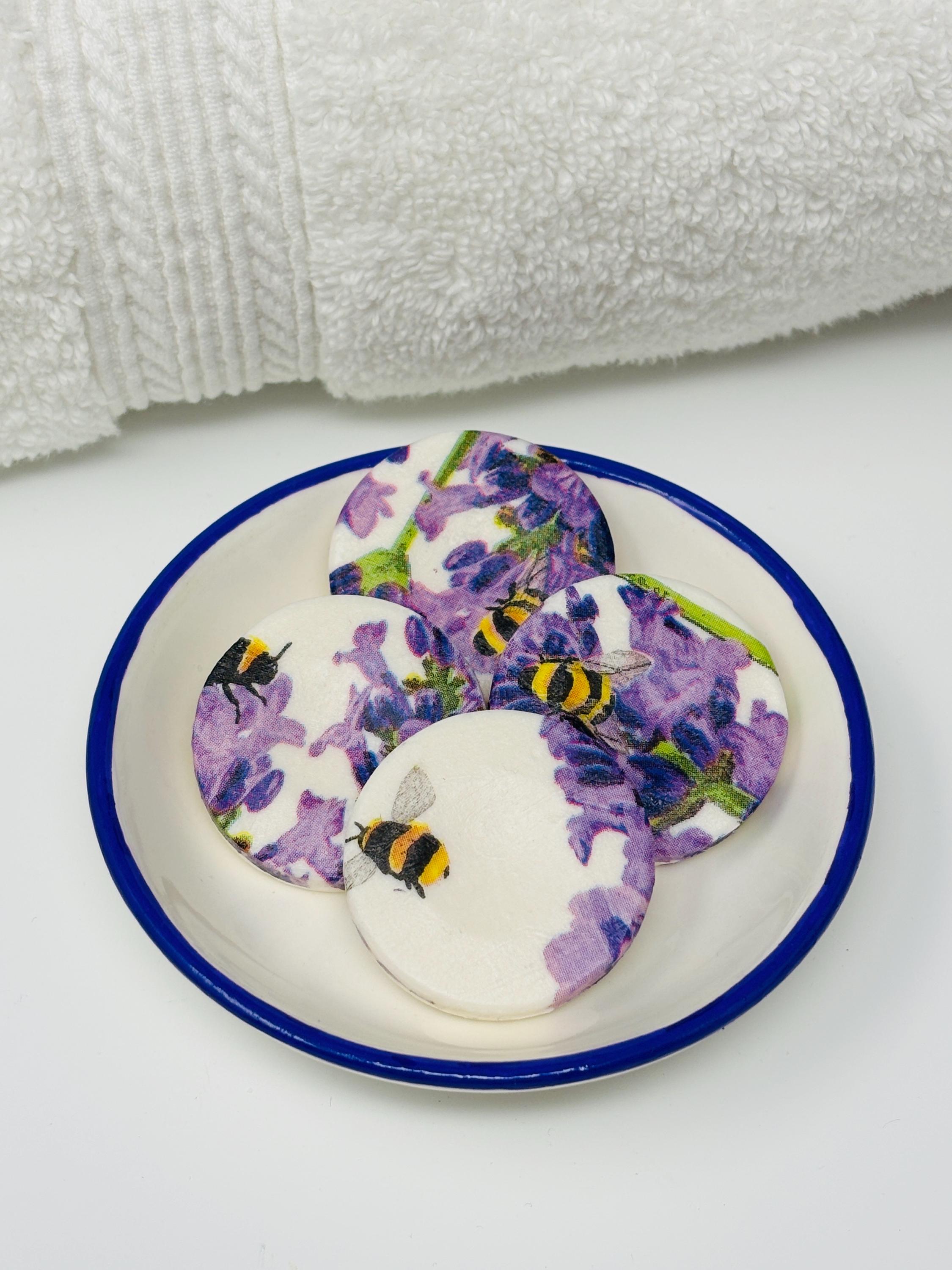Decorative Mini Soaps, Set of 4, Lavender