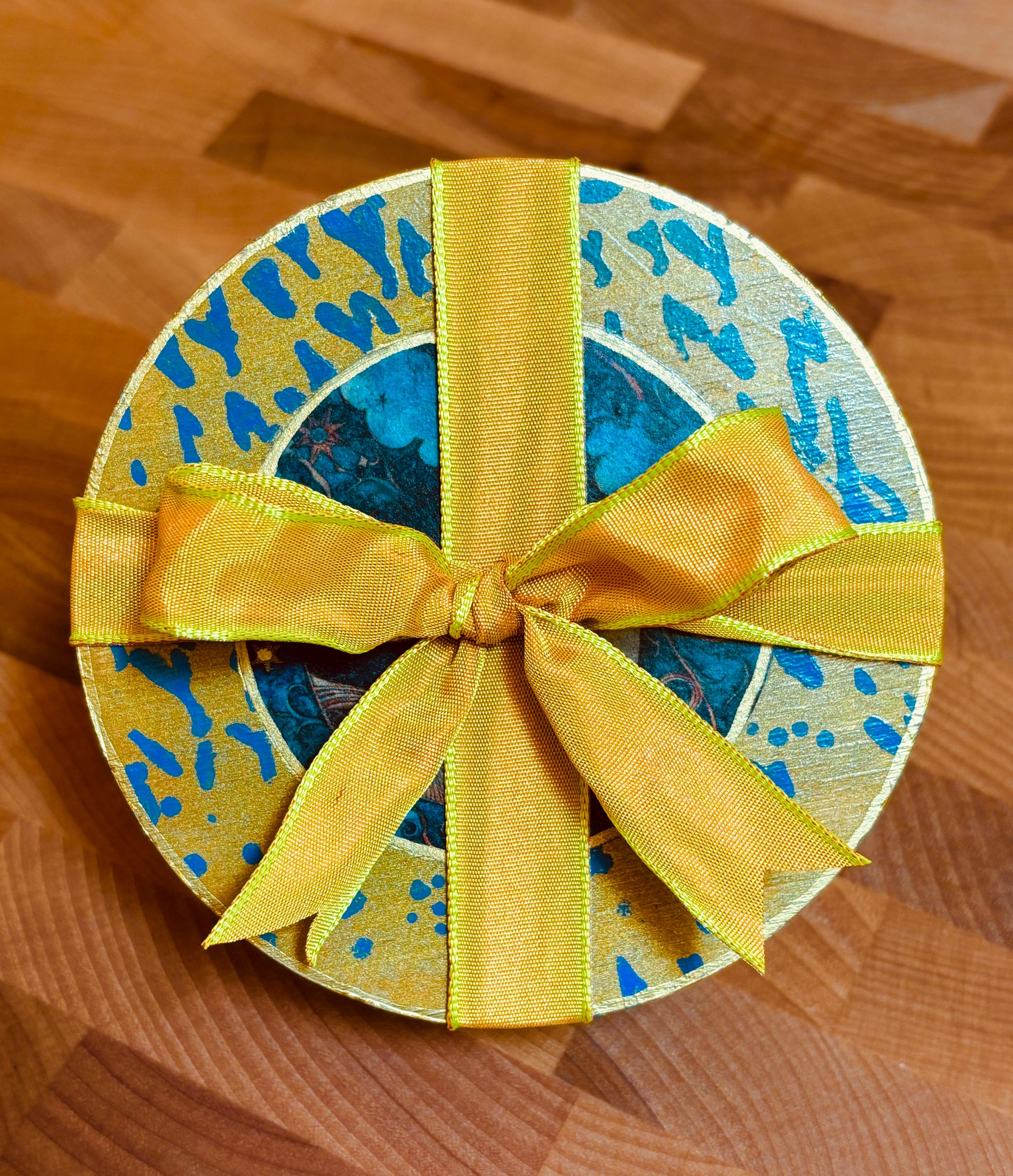 Wood Coasters, Decoupage Art, Celestial Visions
