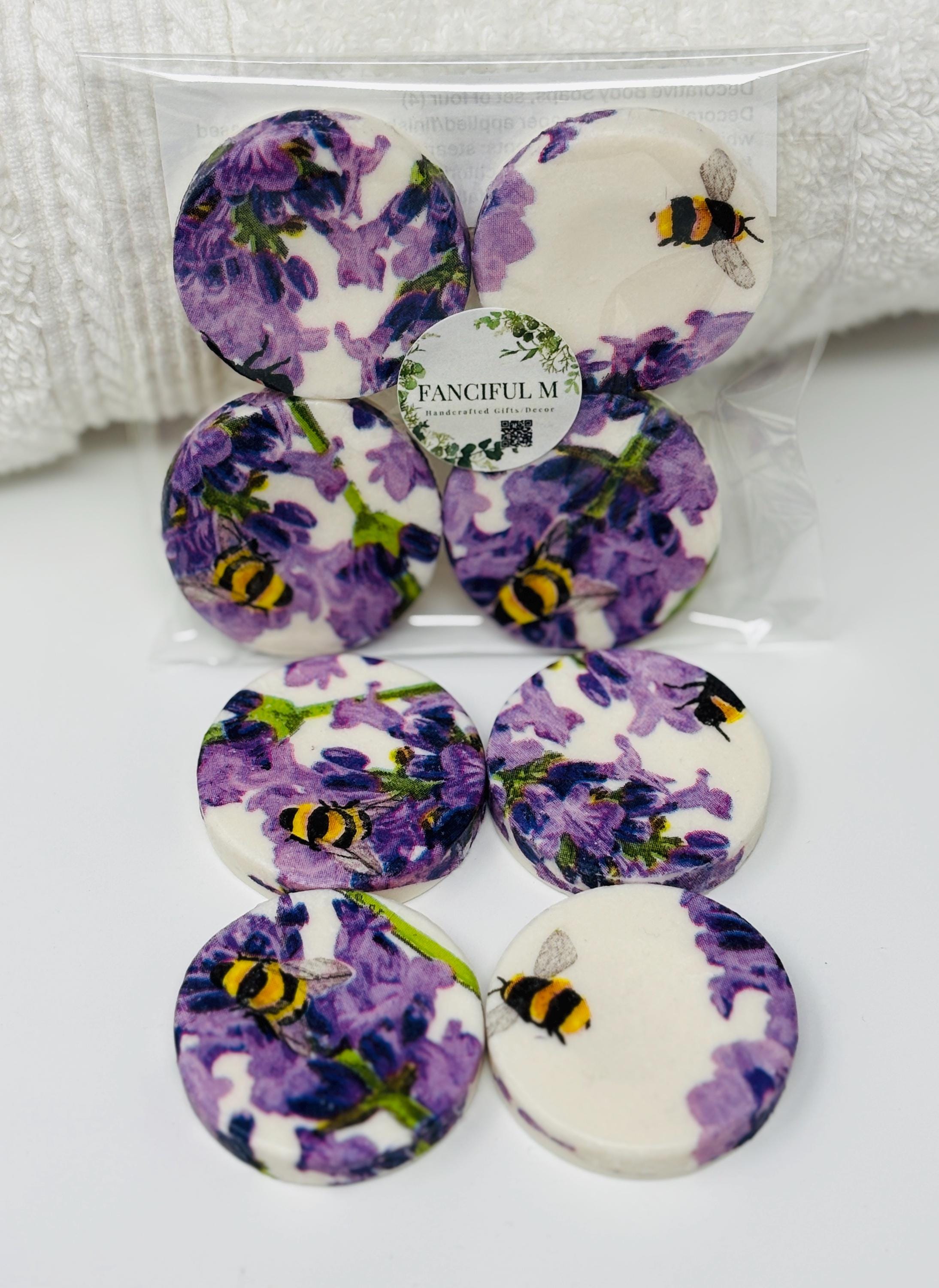 Decorative Mini Soaps, Set of 4, Lavender