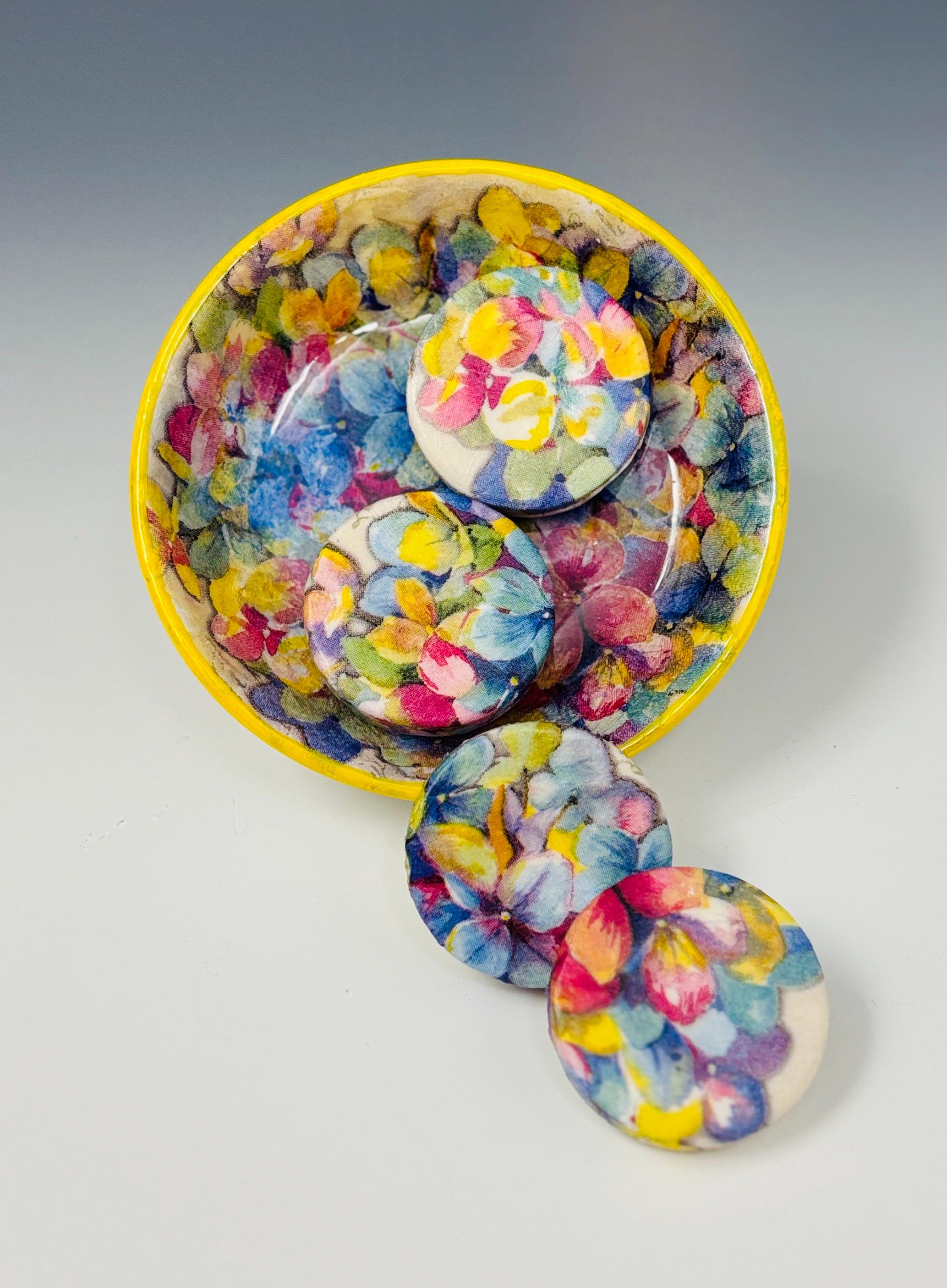 Decorative Mini Soaps, Set of 4, Hydrangeas