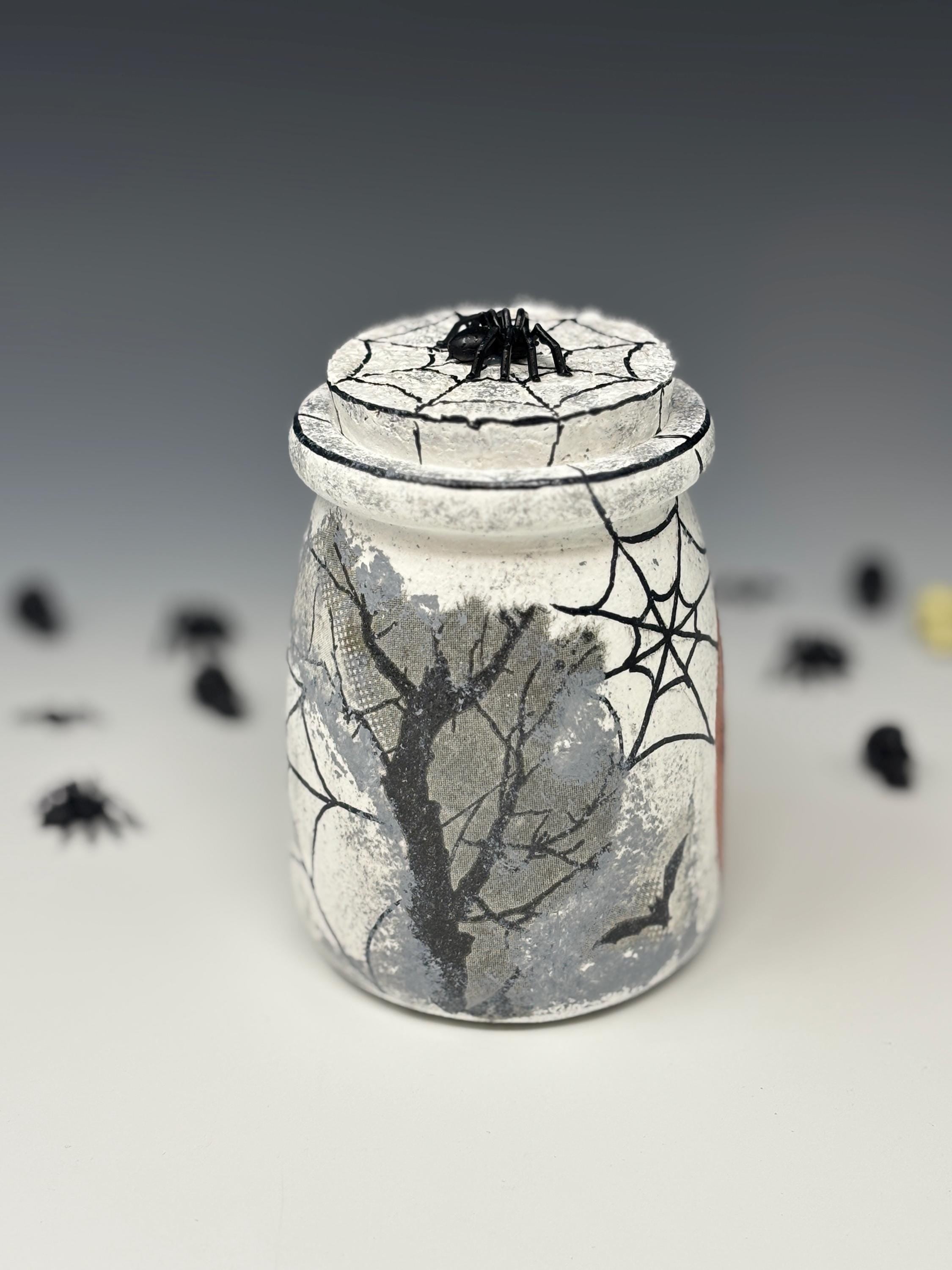 Small Glass Candy Jar, Halloween