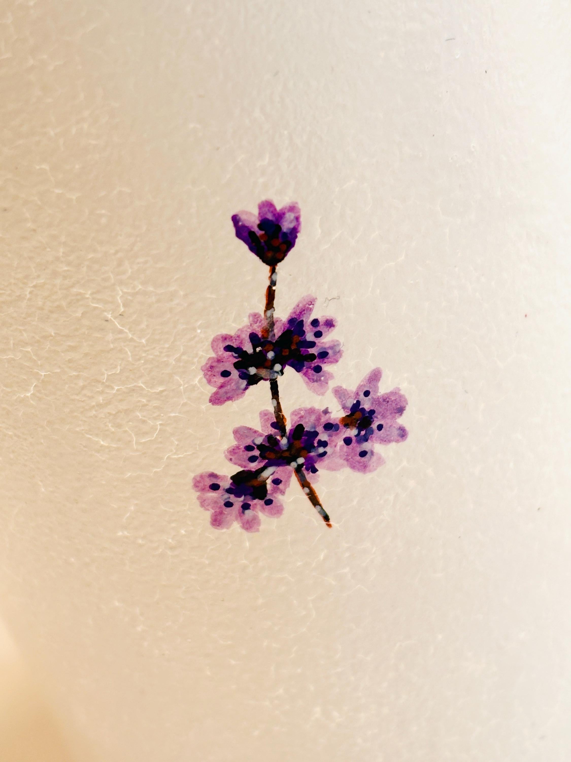 Vanity Makeup Brush/Pencil Holder, Lavender Design