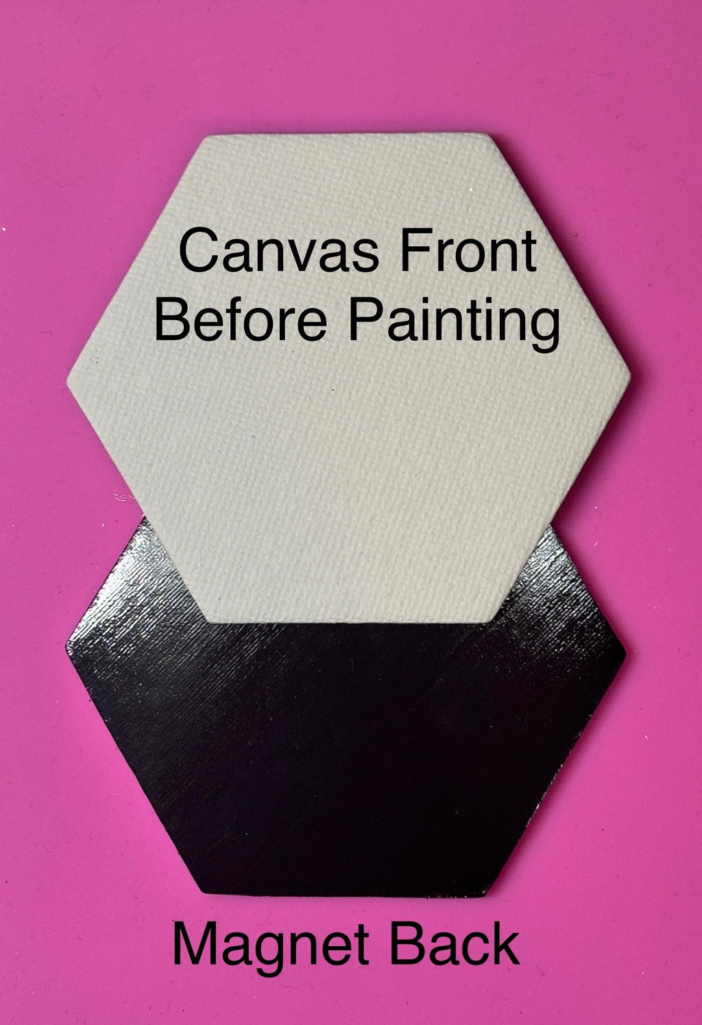 Hand Painted Mini Canvas Magnet, Waterfall